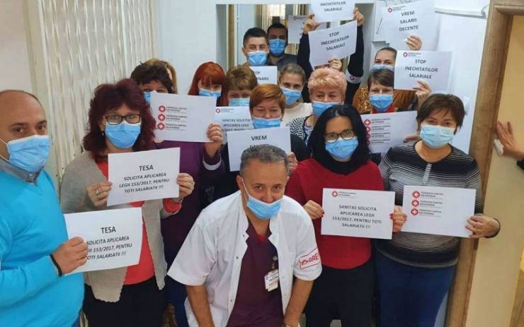 Personalul sanitar sătmărean a intrat în grevă japoneză pe timp nelimitat în spitalele din județ