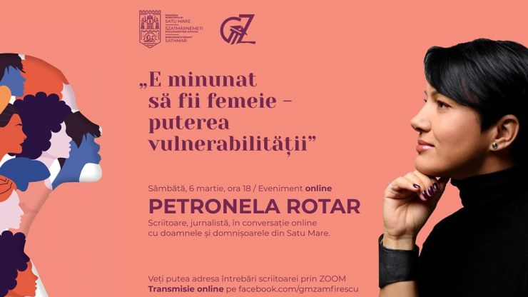 Petronela Rotar, în conversație online cu sătmărencele