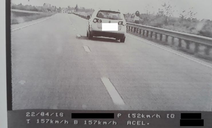 Șofer prins gonind cu 157 km/h în județul Satu Mare