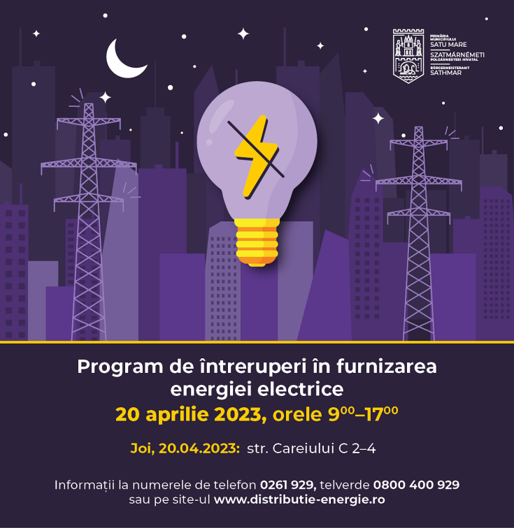 intreruperi curent 20 aprilie 1
