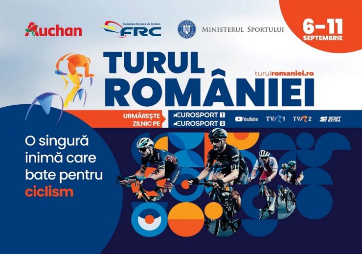 Turul României 2022 începe pe 6 septembrie la Satu Mare. Peste 130 de cicliști din 15 țări vor parcurge un traseu de peste 850 km 