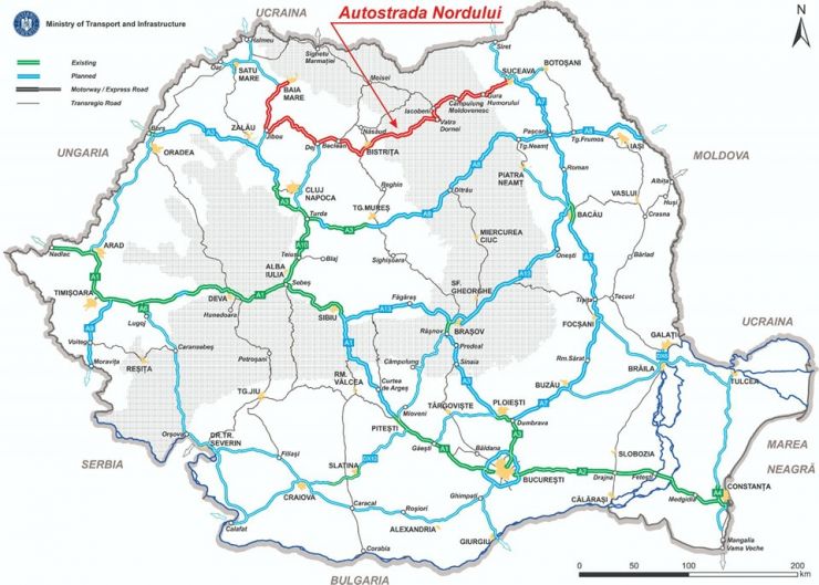 Autostrada Nordului | A fost desemnat câştigătorul pentru elaborarea studiilor de fezabilitate necesare construcţiei secţiunii Baia Mare-Bistriţa 