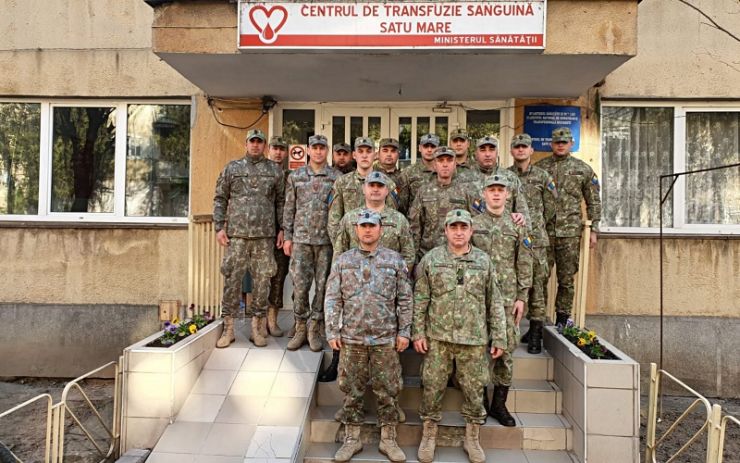 Militarii Batalionului 52 Geniu “TISA” au donat sânge pentru români